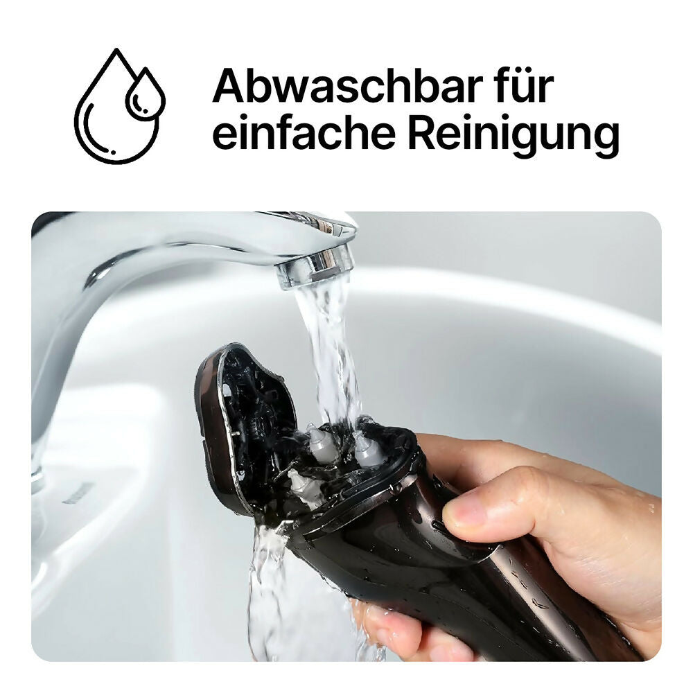 Oryzom ProCut – Präzise 4D-Klingen und integrierter Trimmer für eine gründliche und angenehme Rasur