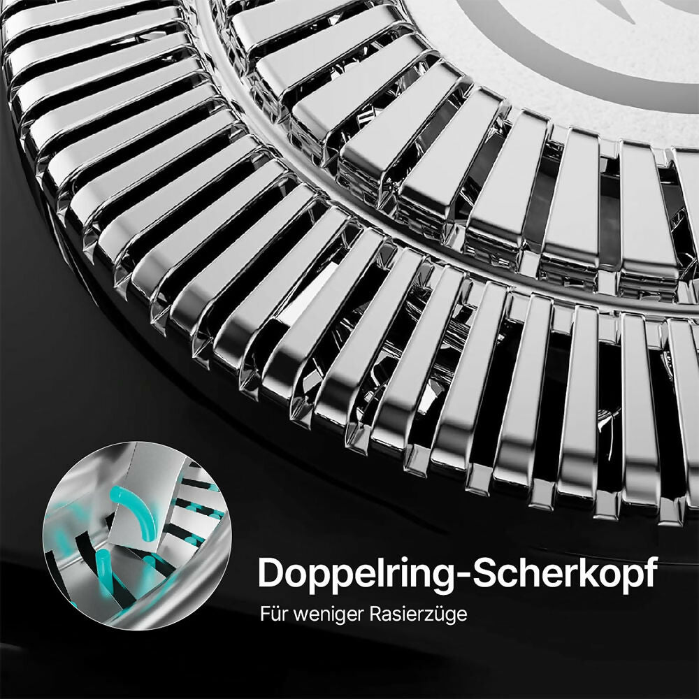 Oryzom ProCut – Präzise 4D-Klingen und integrierter Trimmer für eine gründliche und angenehme Rasur