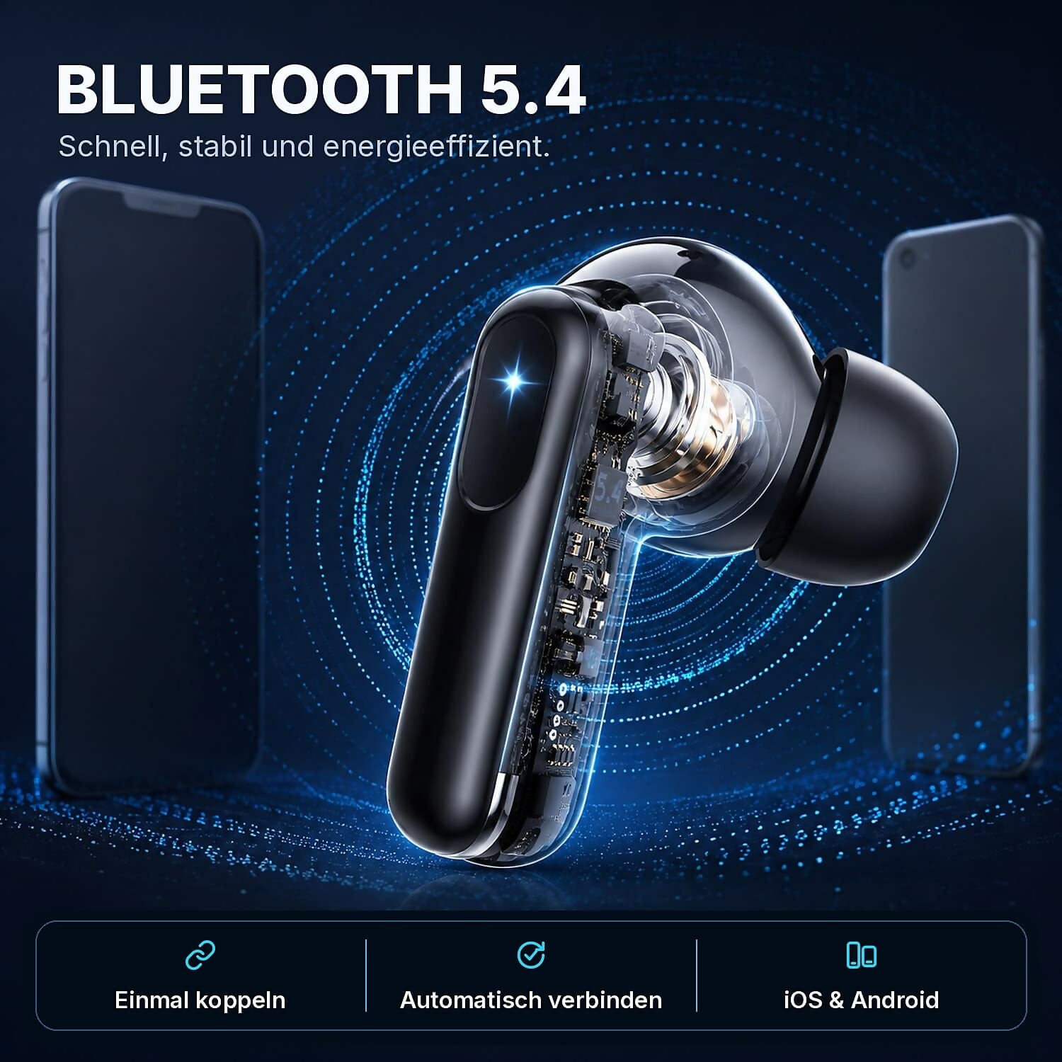 Oryzom AirBeat Ultra – Kabellose In-Ear-Kopfhörer mit Stereo-Sound für ein immersives Klangerlebnis