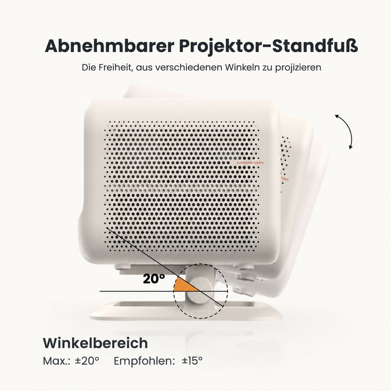 VisionBeam L2 Plus - Heimkino-Beamer mit 4K-Unterstützung und Autofokus für flexible Unterhaltung zu Hause