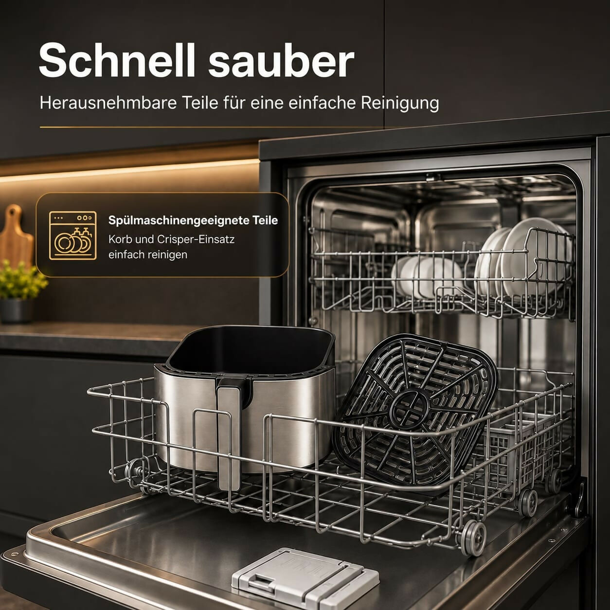 Oryzom AirCrisp Pro – 360° Heißluft-Technologie mit 1700 W für schnelle und gesunde Mahlzeiten