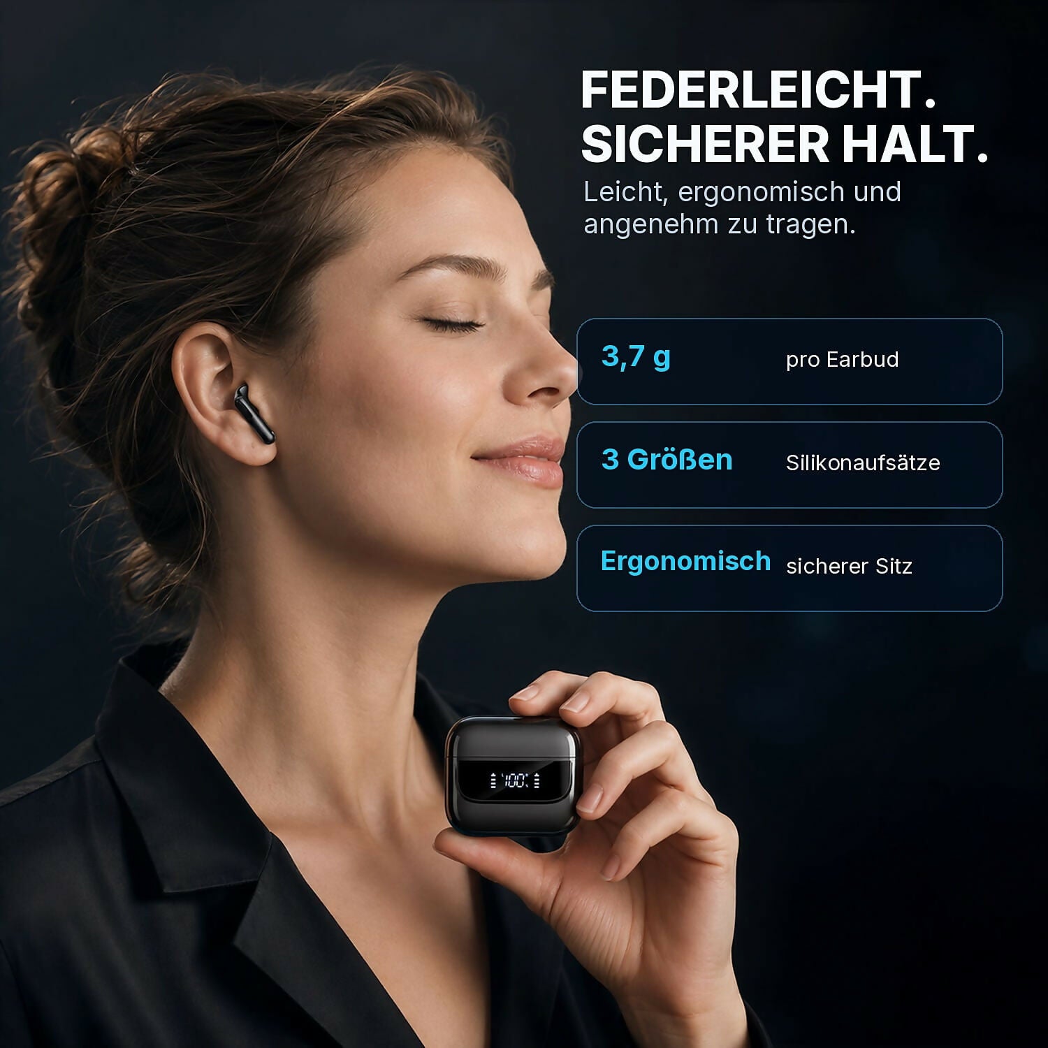 Oryzom AirBeat Ultra – Kabellose In-Ear-Kopfhörer mit Stereo-Sound für ein immersives Klangerlebnis