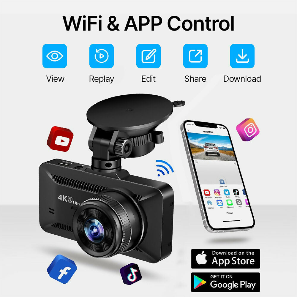 4K Dashcam mit 3,94